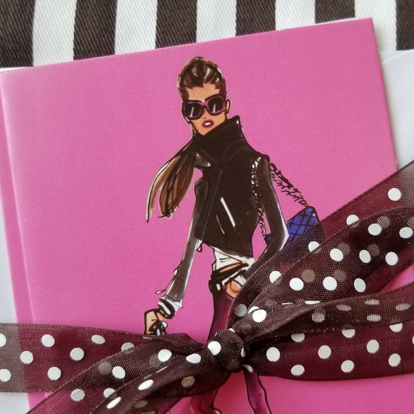 ❗Henri Bendel Illustrator Izak Zenou Bendel Girl Notecards and Envelope Set❗ - Picture 3 of 3